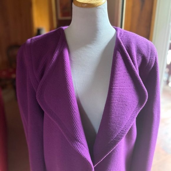 KRIZIA Vintage Purple Jacket Coat - IT42 - US 6 - Picture 2 of 11